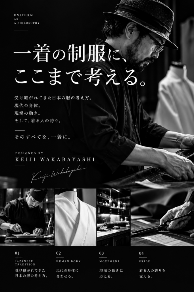 若林ケイジは一着の制服にここまで考える。